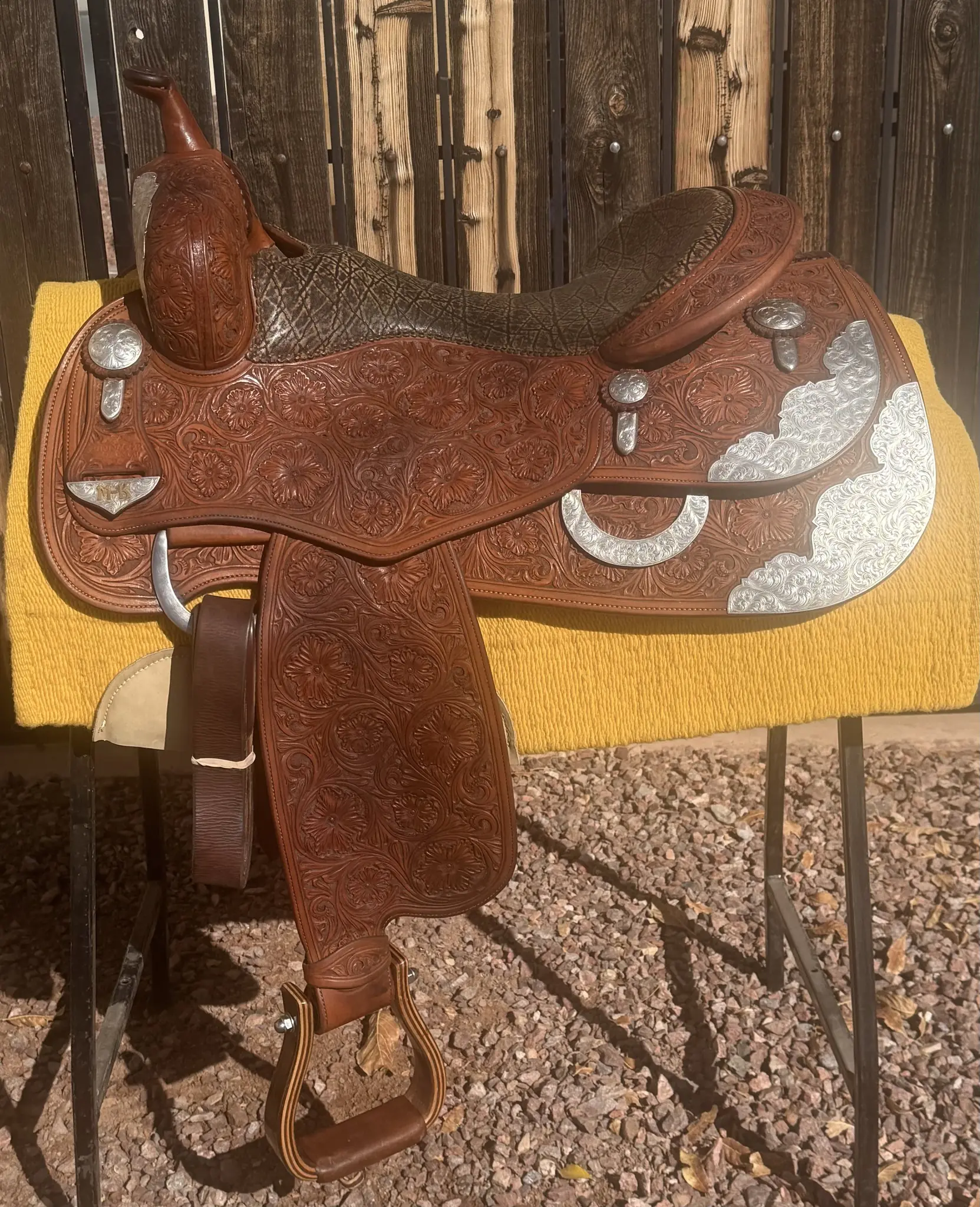 af reiner pinnacle saddlery 16 horn silver