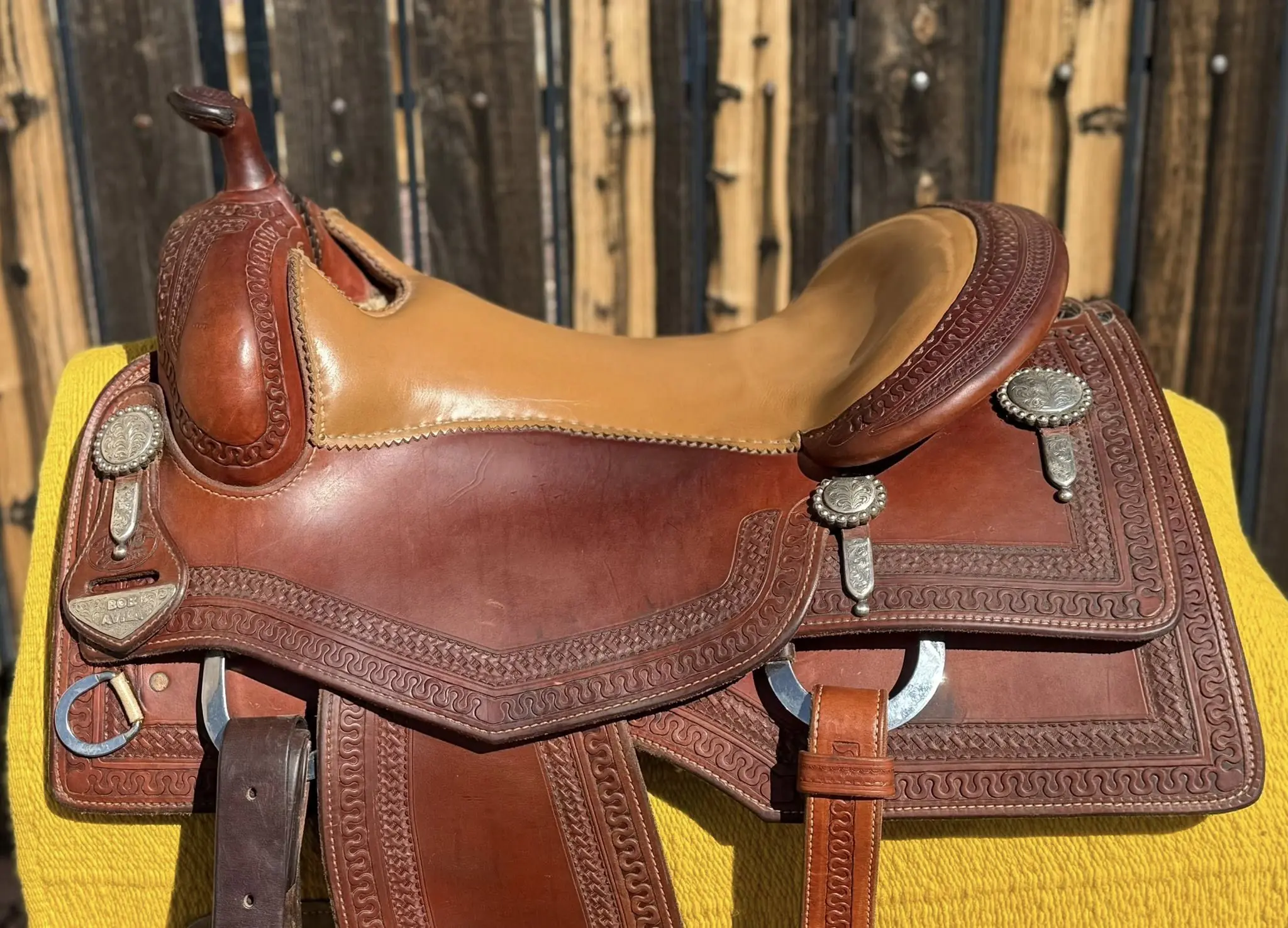 Bob Avila Bob's Custom cow horse saddle